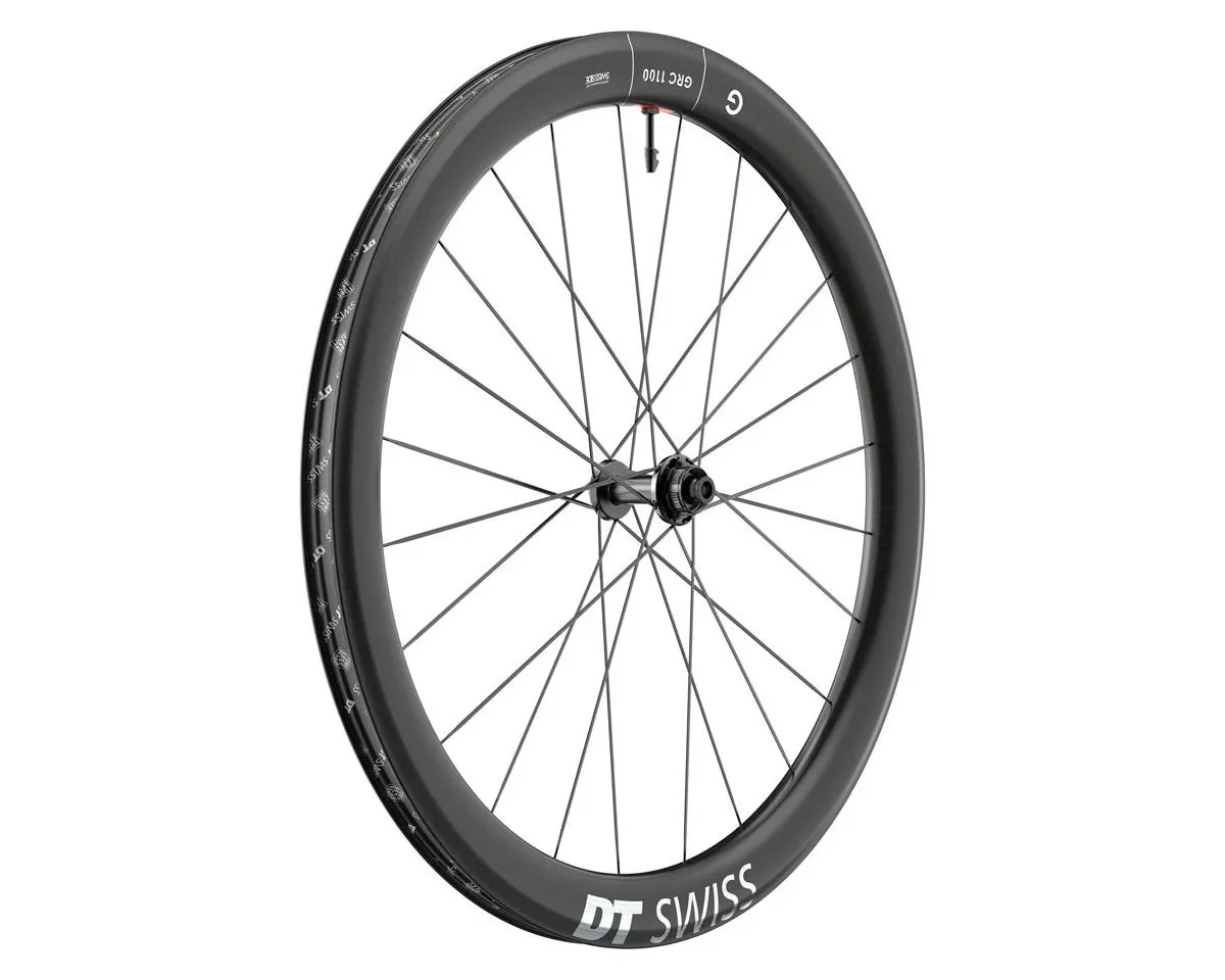 DT Swiss GRC 1100 Dicut 50 Carbon Gravel Wheels (Black) (Front) (12 x 100mm) (700c) (Centerlock) (Ratchet EXP 36)